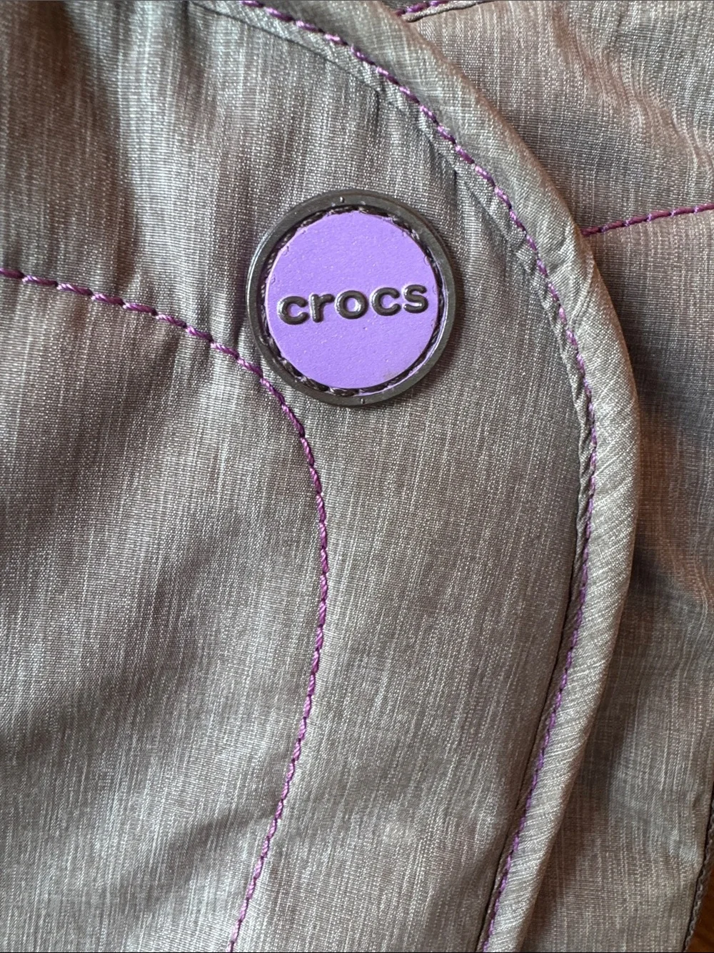 CROCS Duet Busy Day Fleece Lined Mid Calf Boots with Purple Lining Size 8
